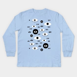 evil eye Kids Long Sleeve T-Shirt